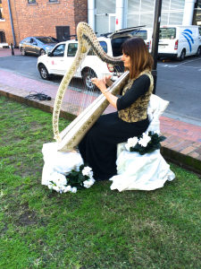 The harp soloist – so beautiful and haunting.